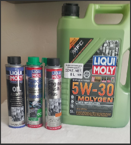 kit completo de aceite y limpiadores Liqui Moly